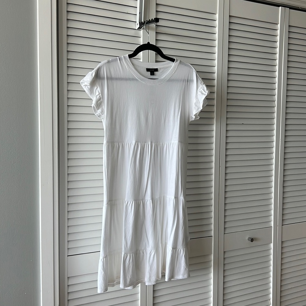 J.Crew White T-shirt Dress Size XS NWT